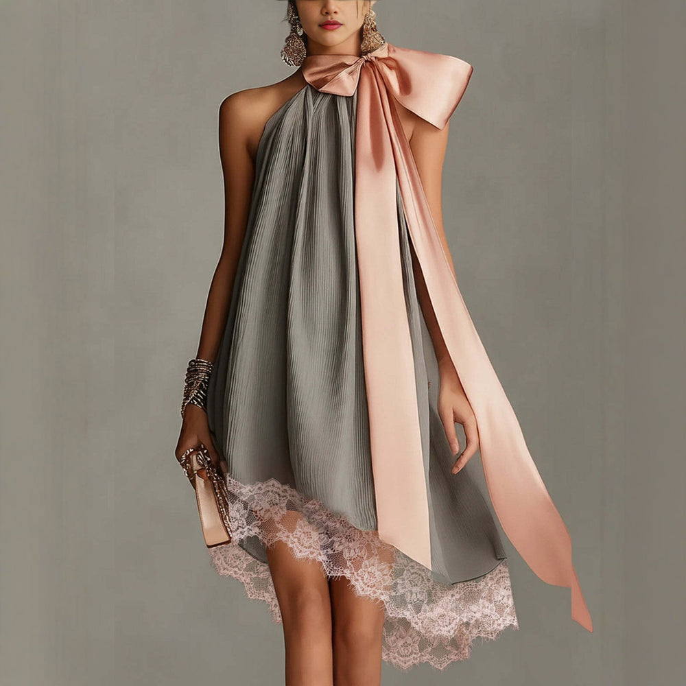 Gray Strapless Tie-Dye Midi Dress – Lyra