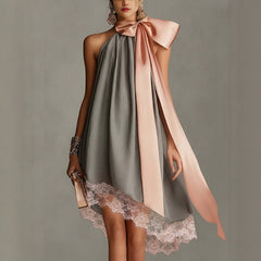 Gray Strapless Tie-Dye Midi Dress – Lyra