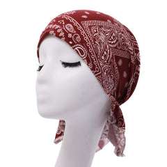 Printed Short Cap Headscarf – Liora