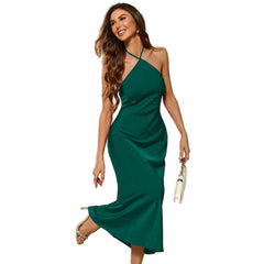 Halter Camisole Long Dress – Selene