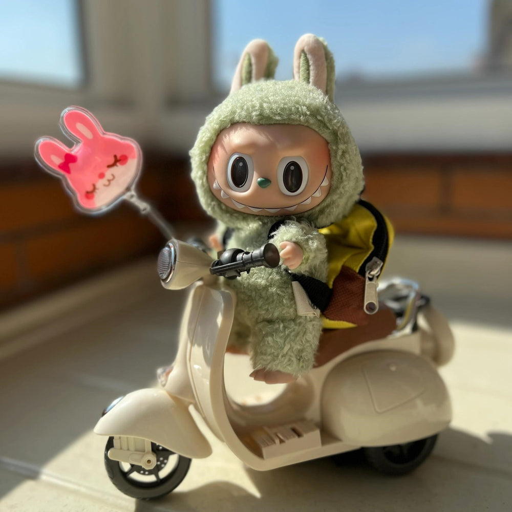Labubu Stunt Motorcycle Figure Accessory
