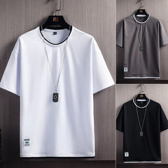 Men Solid Cotton Crew Neck Tee – Atlas