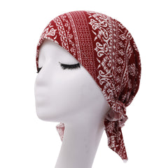 Printed Short Cap Headscarf – Liora