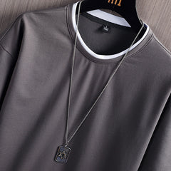 Men Solid Cotton Crew Neck Tee – Atlas