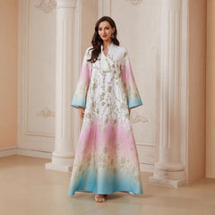 Gradient Long-Sleeve Maxi Dress – Raya