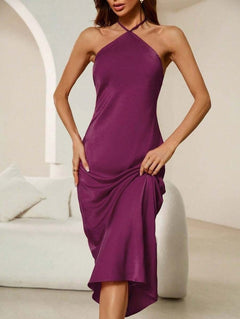 Halter Camisole Long Dress – Selene