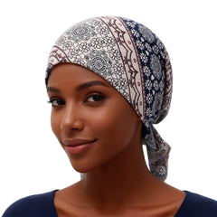 Printed Short Cap Headscarf – Liora